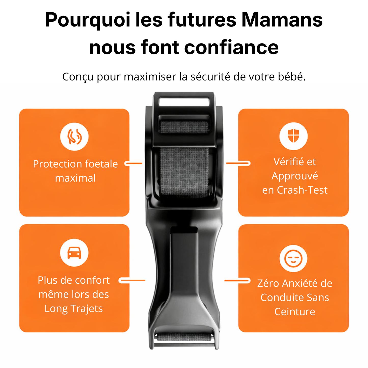 Ceinture de Sécurité pour Femmes Enceintes