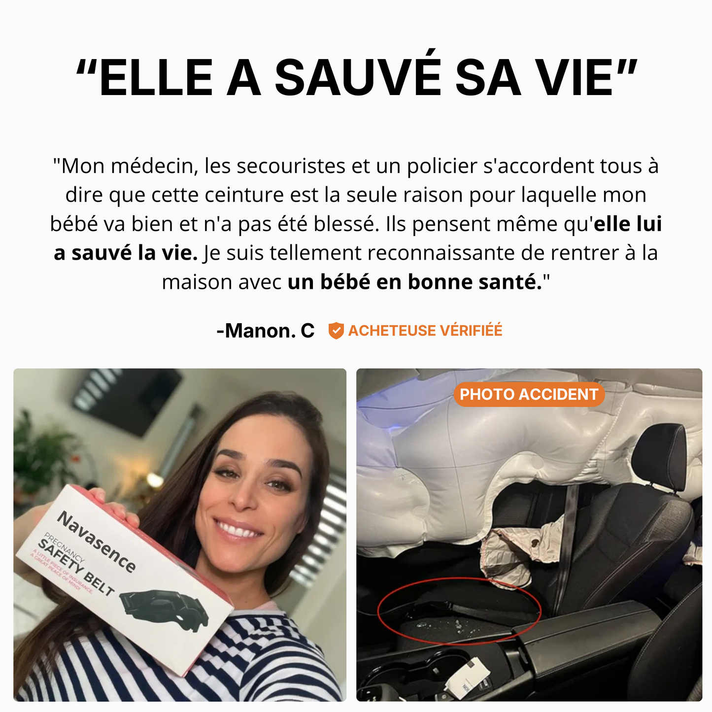 Ceinture de Sécurité pour Femmes Enceintes